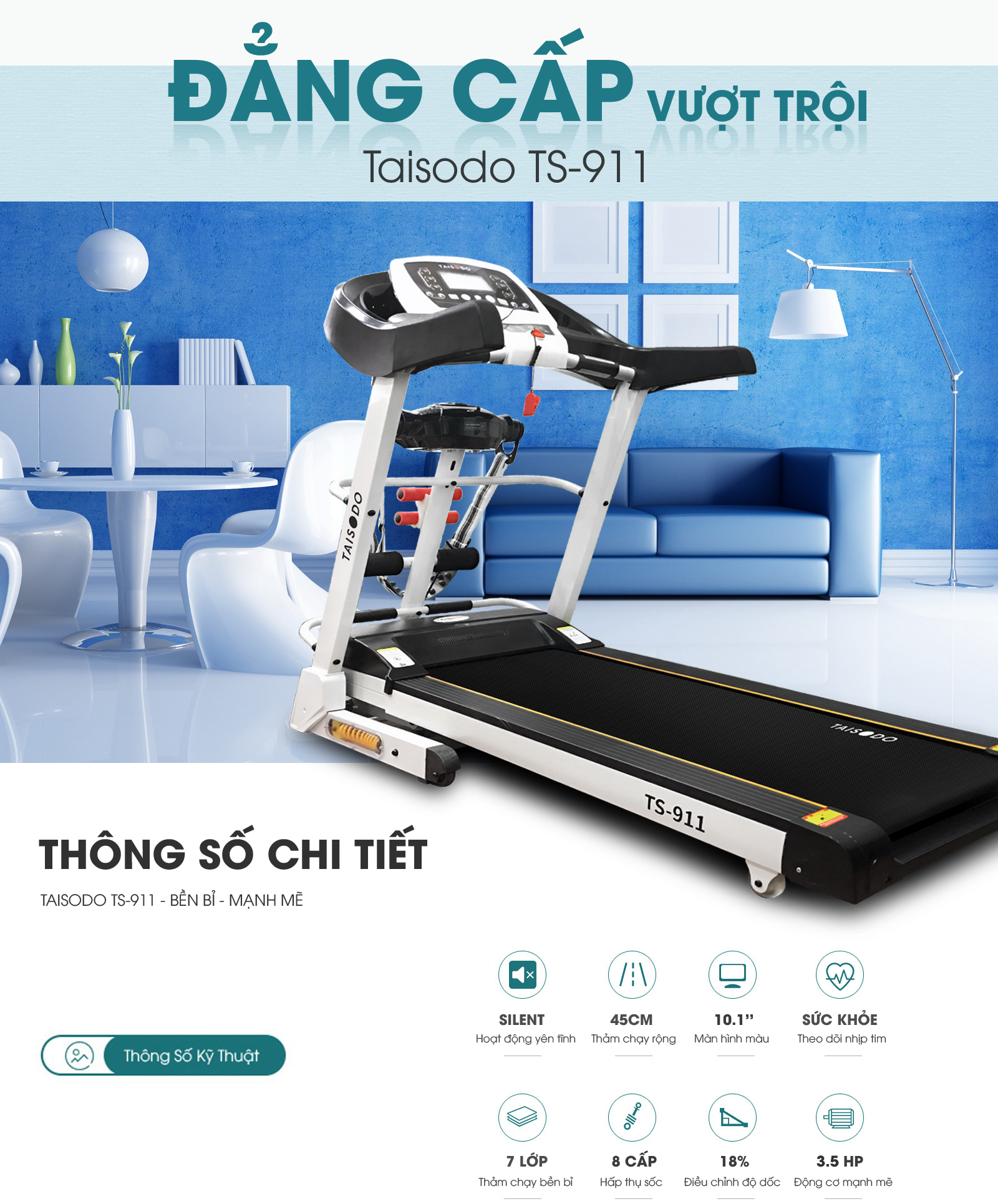 Máy chạy bộ TAISODO TS-911