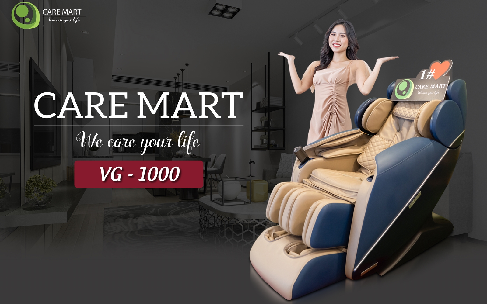 ghế massage carematy vg 1000