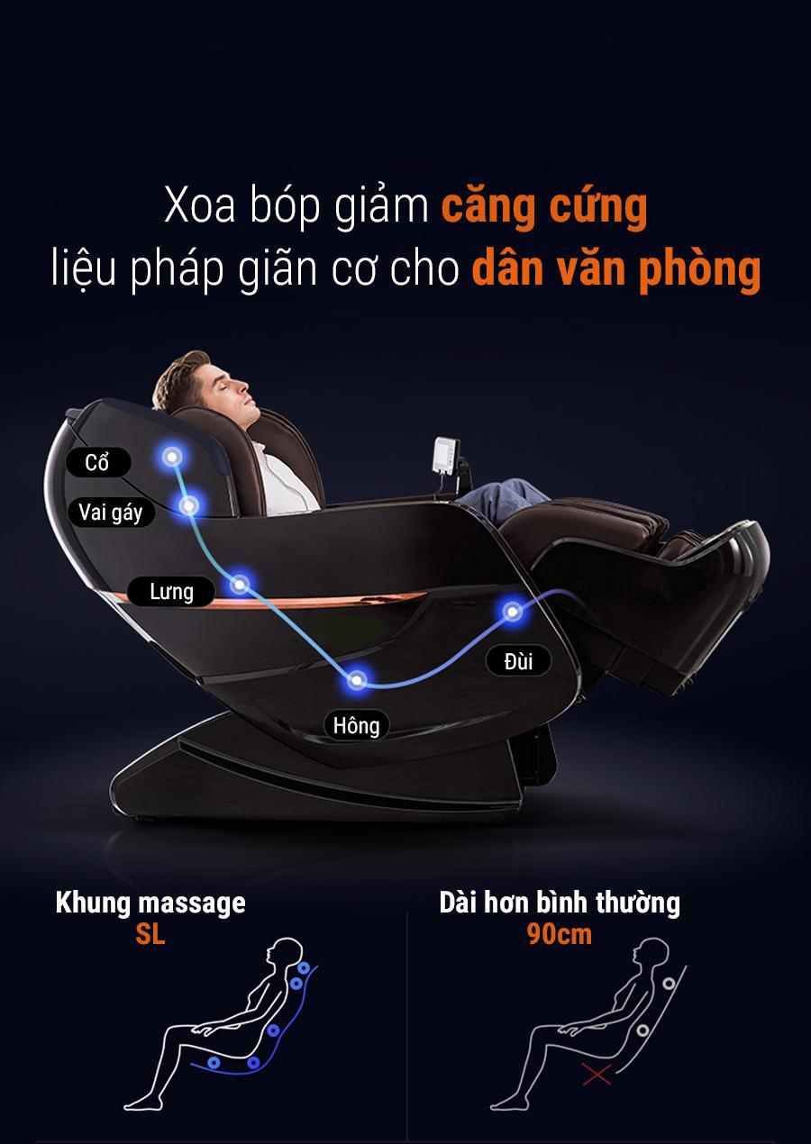 ghế massage toàn thân caremart vg9000